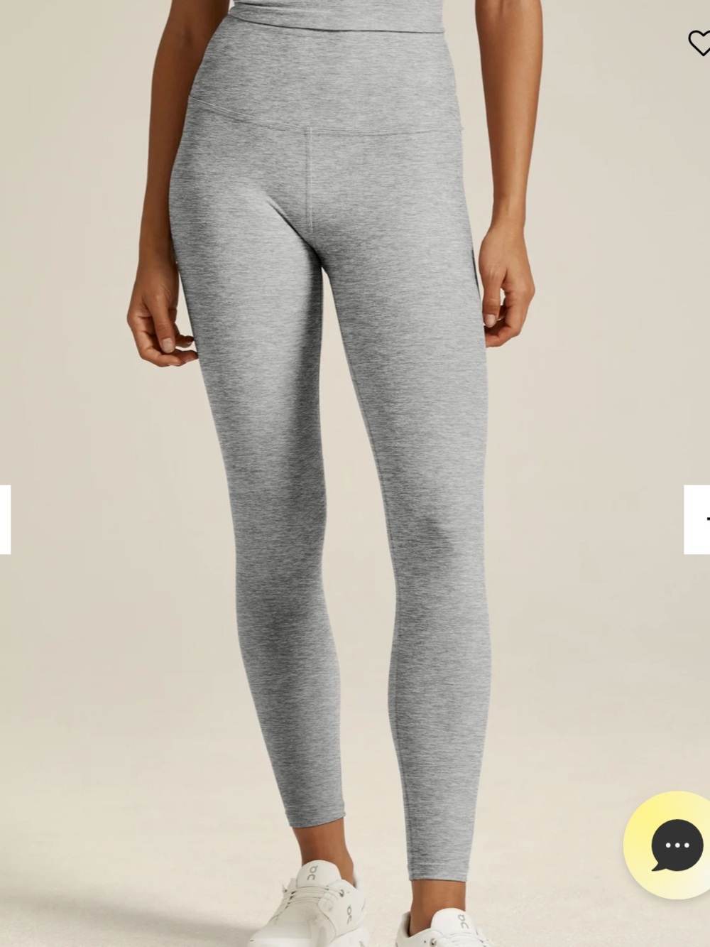 Beyond Yoga space dye XL heather grey high rise Leggings caught in the midi yoga